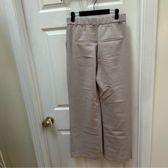 Abercrombie & Fitch A&F Sloane Tailored Wide Leg Pant 28 6 tan cream - Picture 6 of 6